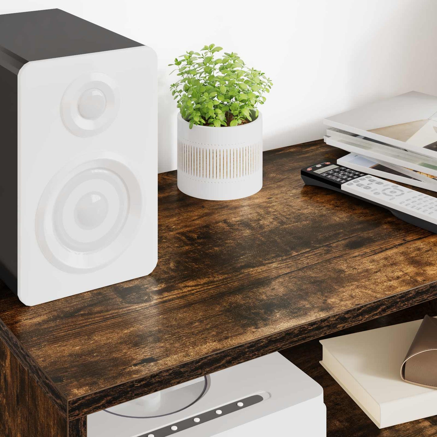 Mobile TV Rovere fumé 60 x 35 x 40 cm Legno multistrato | homemem39