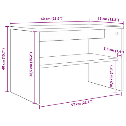 Mobile TV Legno vecchio 60 x 35 x 40 cm Legno multistrato | homemem39