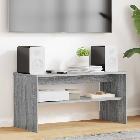 Mobile TV Grigio Sonoma 80 x 35 x 40 cm Legno multistrato - homemem39