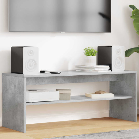 Mobile TV Grigio cemento 100 x 35 x 40 cm Legno multistrato