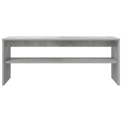 Mobile TV Grigio cemento 100 x 35 x 40 cm Legno multistrato - homemem39