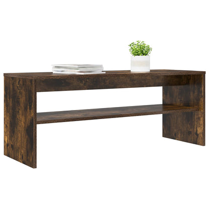 Mobile TV Rovere fumé 100 x 35 x 40 cm Legno multistrato - homemem39