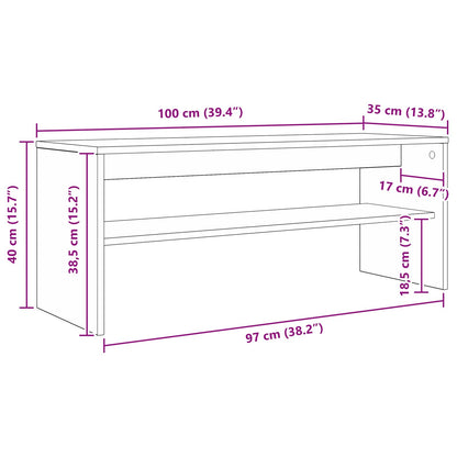 Mobile TV Legno vecchio 100 x 35 x 40 cm Legno multistrato - homemem39