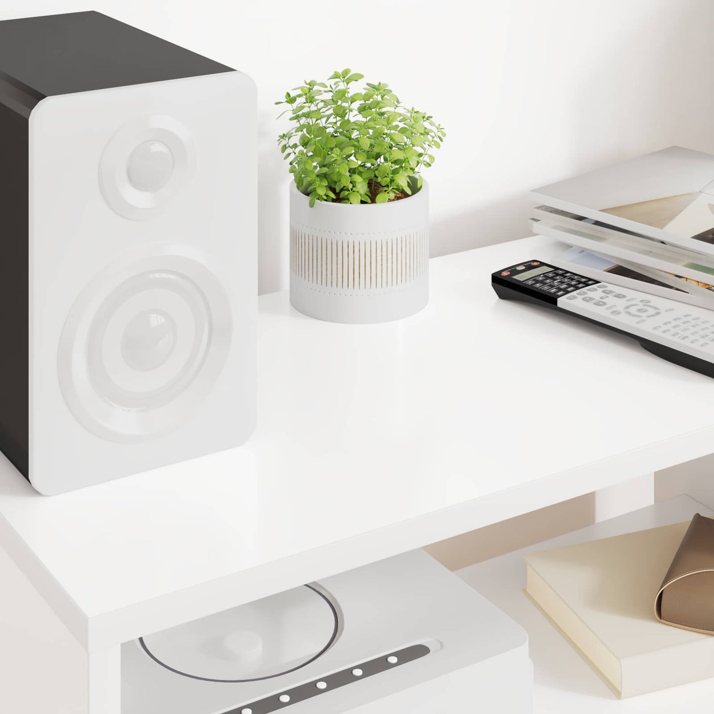 Mobile TV Bianco 60 x 30 x 40 cm Legno multistrato - homemem39