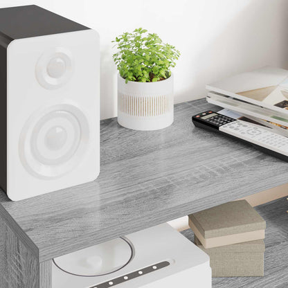 Mobile TV Grigio Sonoma 80 x 30 x 40 cm Legno multistrato - homemem39