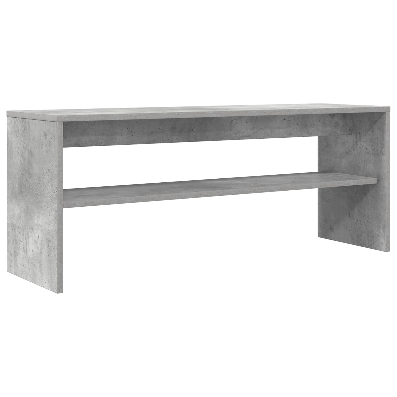 Mobile TV Grigio cemento 100 x 30 x 40 cm Legno multistrato - homemem39