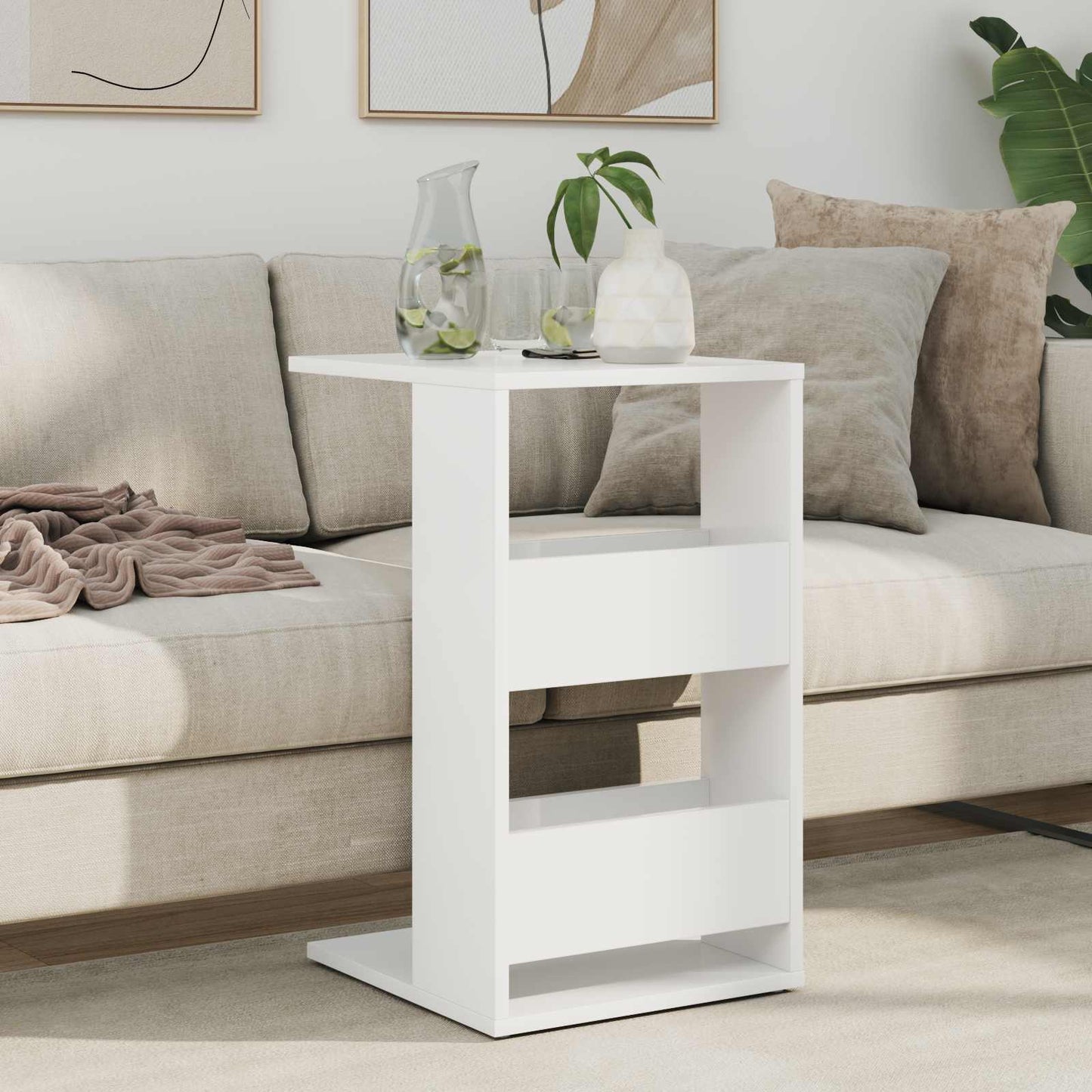 Tavolo laterale Bianco 40 x 35 x 60,5 cm Legno multistrato | homemem39