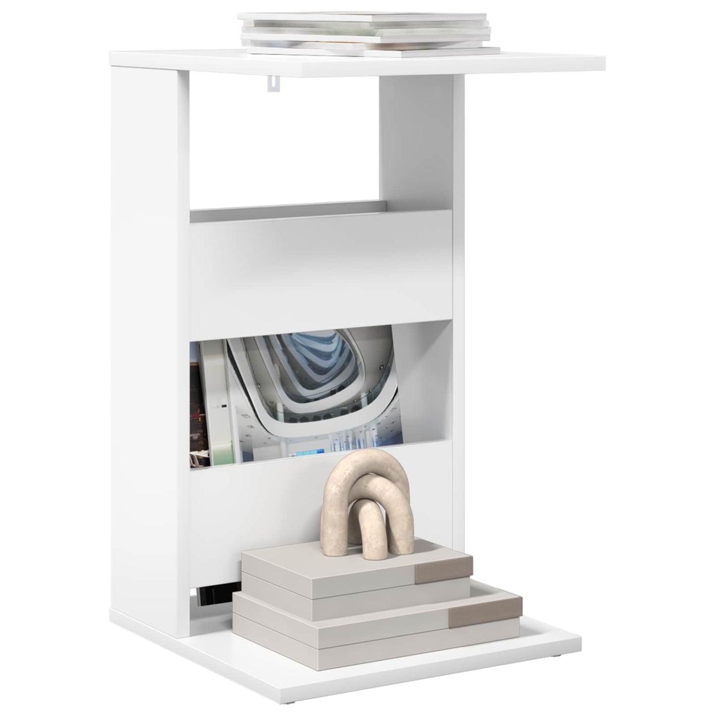 Tavolo laterale Bianco 40 x 35 x 60,5 cm Legno multistrato | homemem39