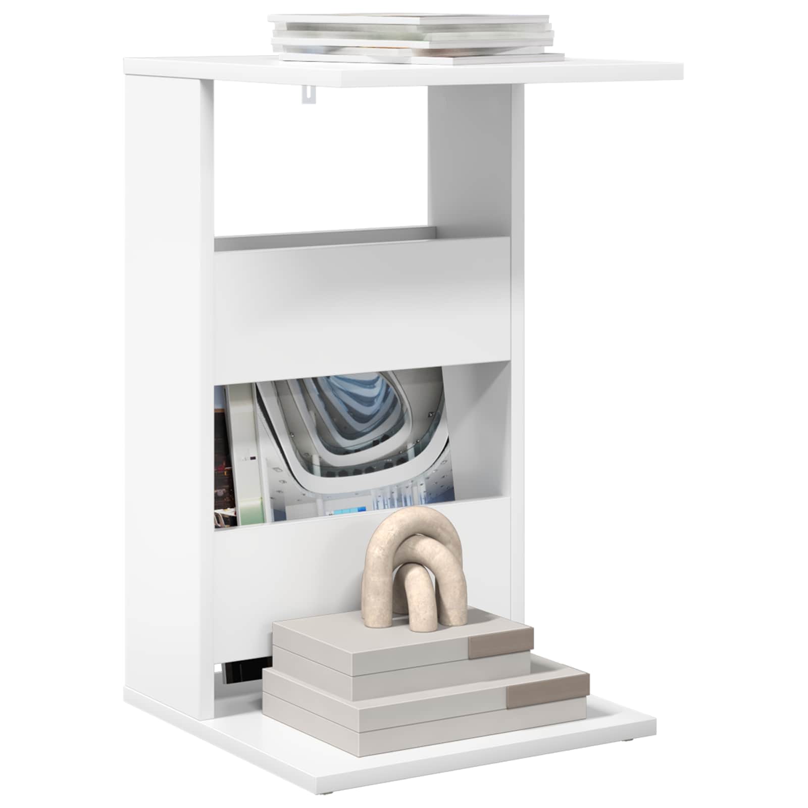Tavolo laterale Bianco 40 x 35 x 60,5 cm Legno multistrato | homemem39