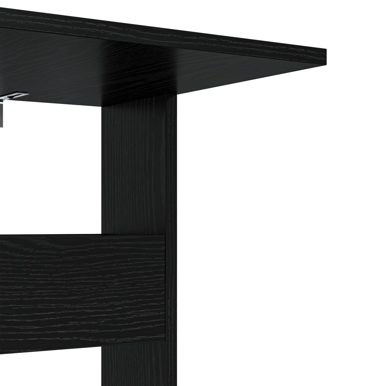 Tavolo laterale Rovere Nero 40 x 35 x 60,5 cm Legno multistrato | homemem39