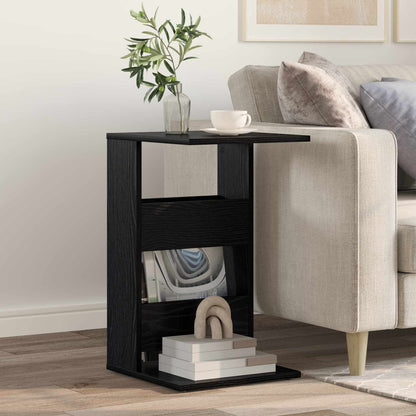 Tavolo laterale Rovere Nero 40 x 35 x 60,5 cm Legno multistrato | homemem39