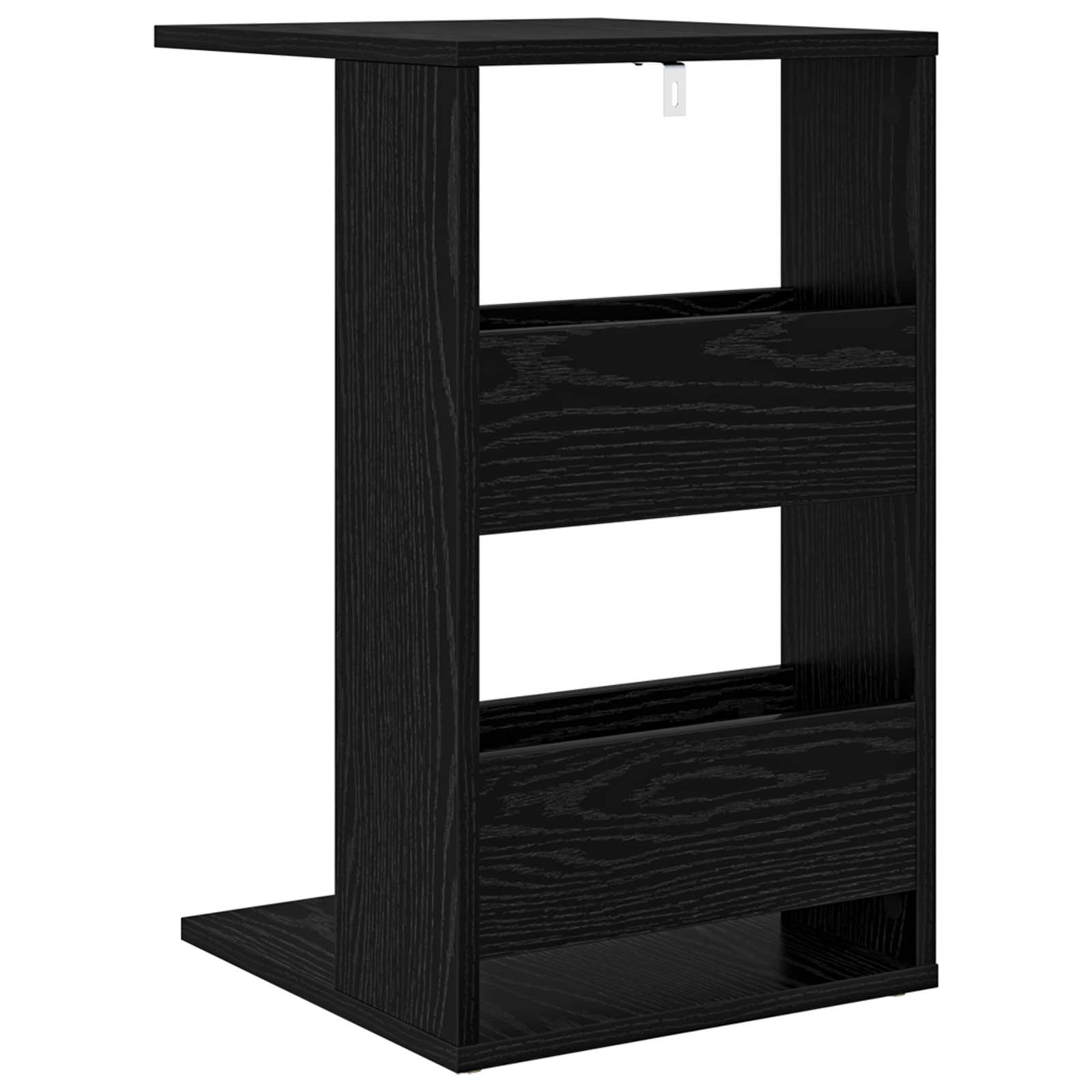 Tavolo laterale Rovere Nero 40 x 35 x 60,5 cm Legno multistrato | homemem39