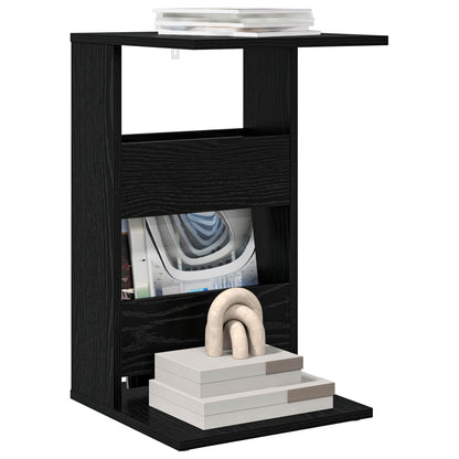 Tavolo laterale Rovere Nero 40 x 35 x 60,5 cm Legno multistrato | homemem39