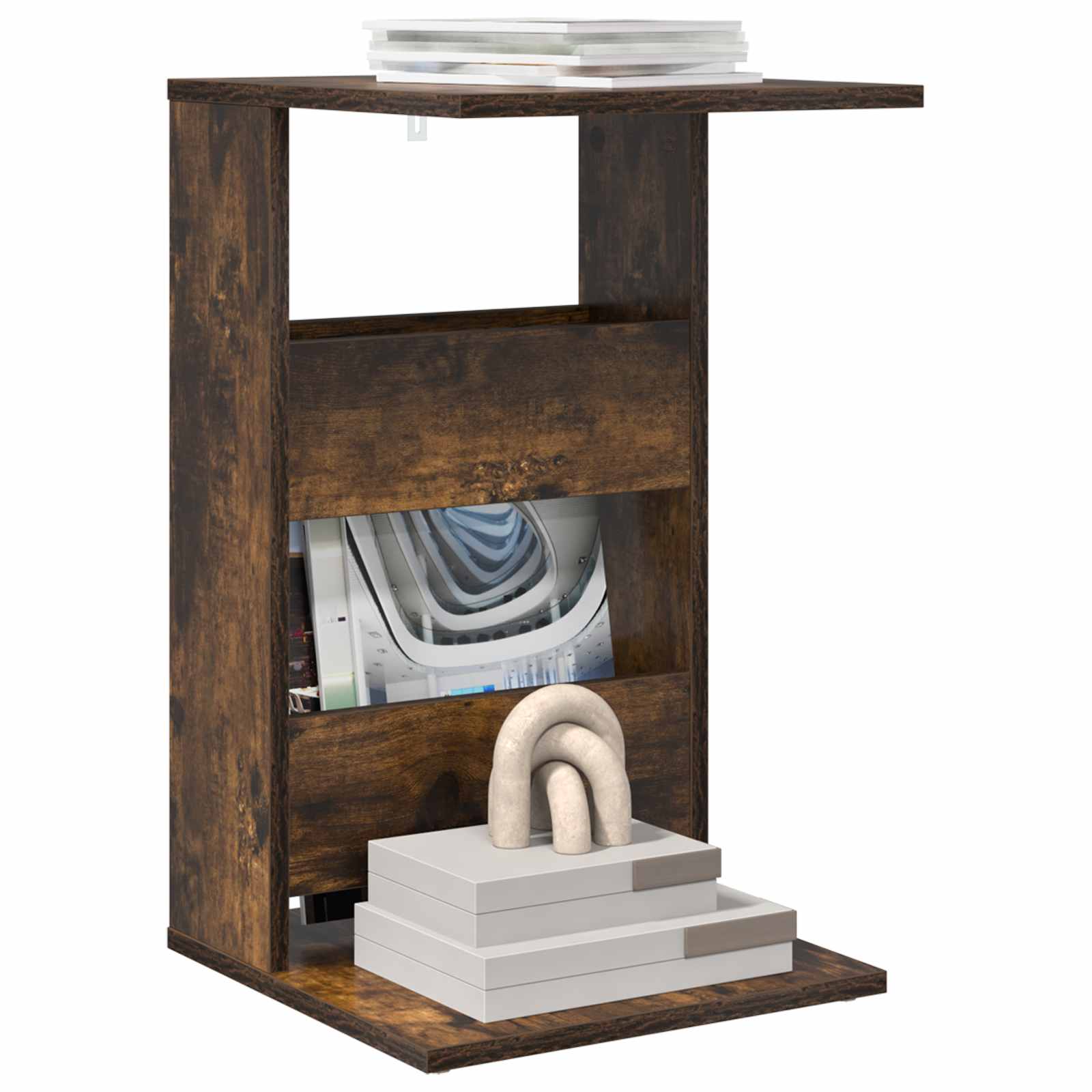 Tavolo laterale Rovere fumé 40 x 35 x 60,5 cm Legno multistrato | homemem39