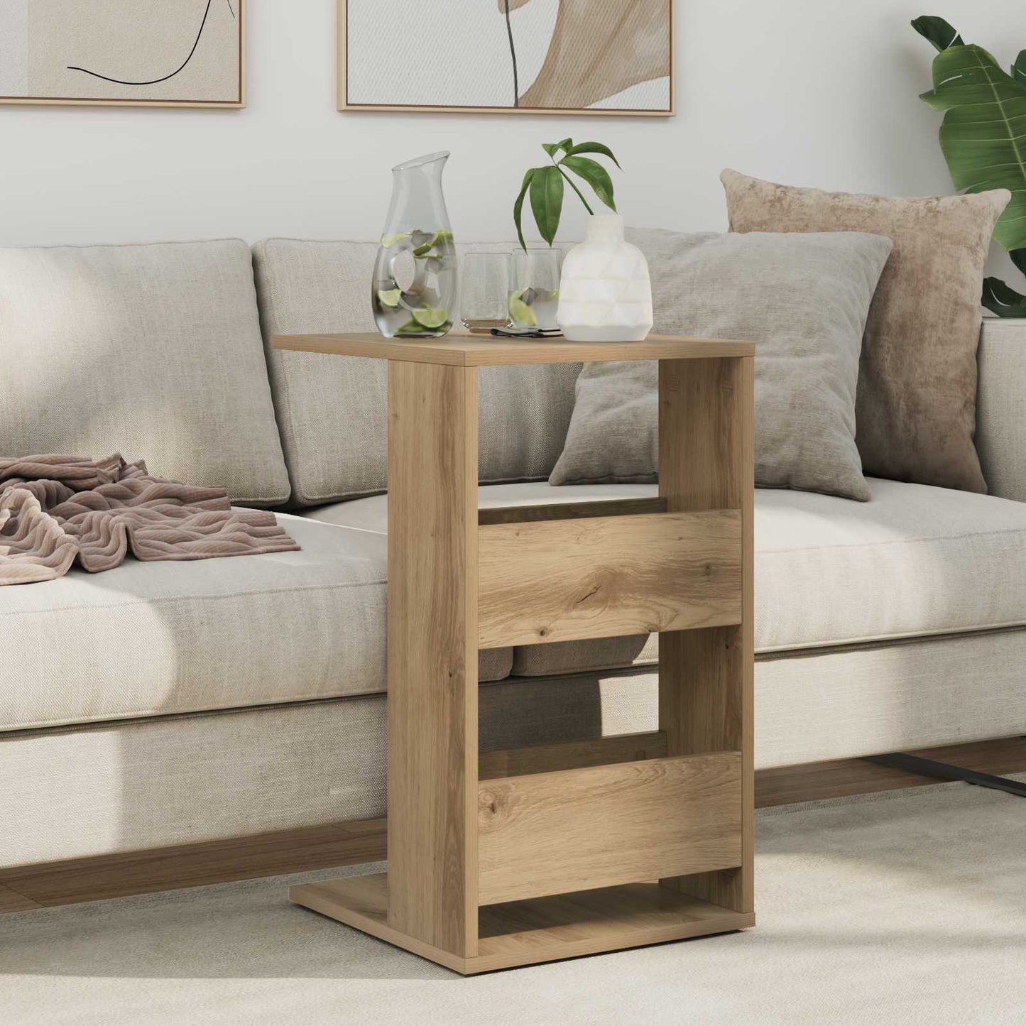 Tavolo laterale Rovere artigianale 40 x 35 x 60,5 cm | homemem39