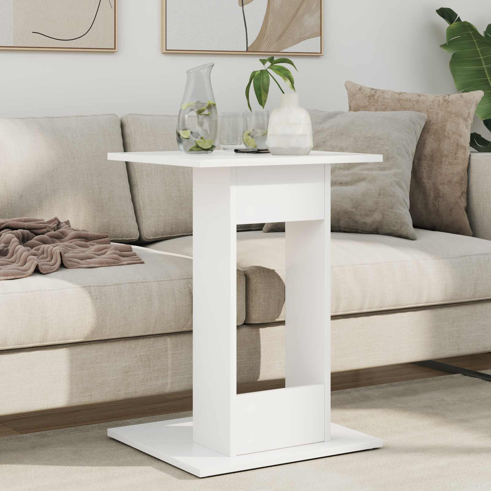 Tavolo laterale Bianco 45 x 40 x 62,5 cm Legno multistrato | homemem39