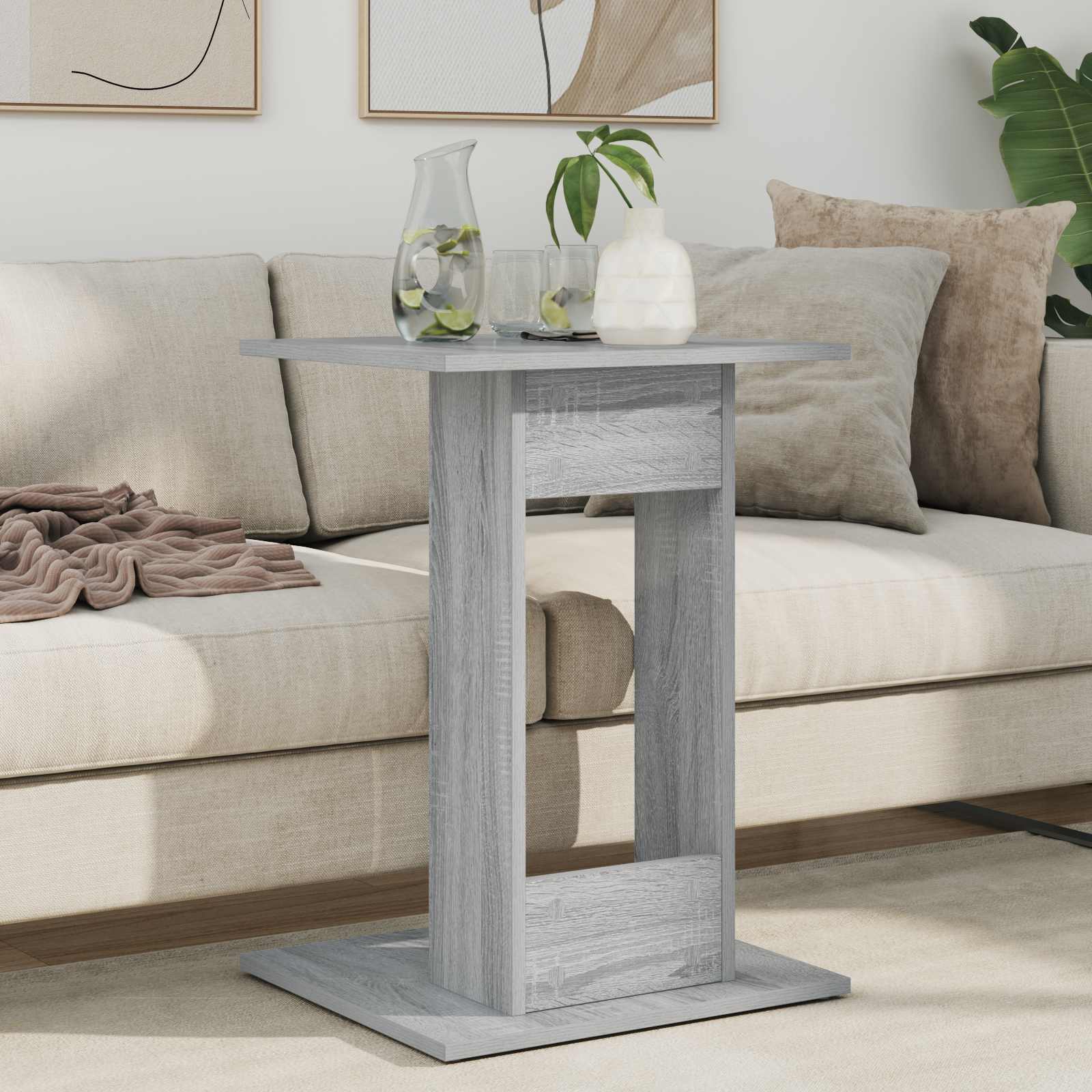 Tavolo laterale Grigio Sonoma 45 x 40 x 62,5 cm | homemem39