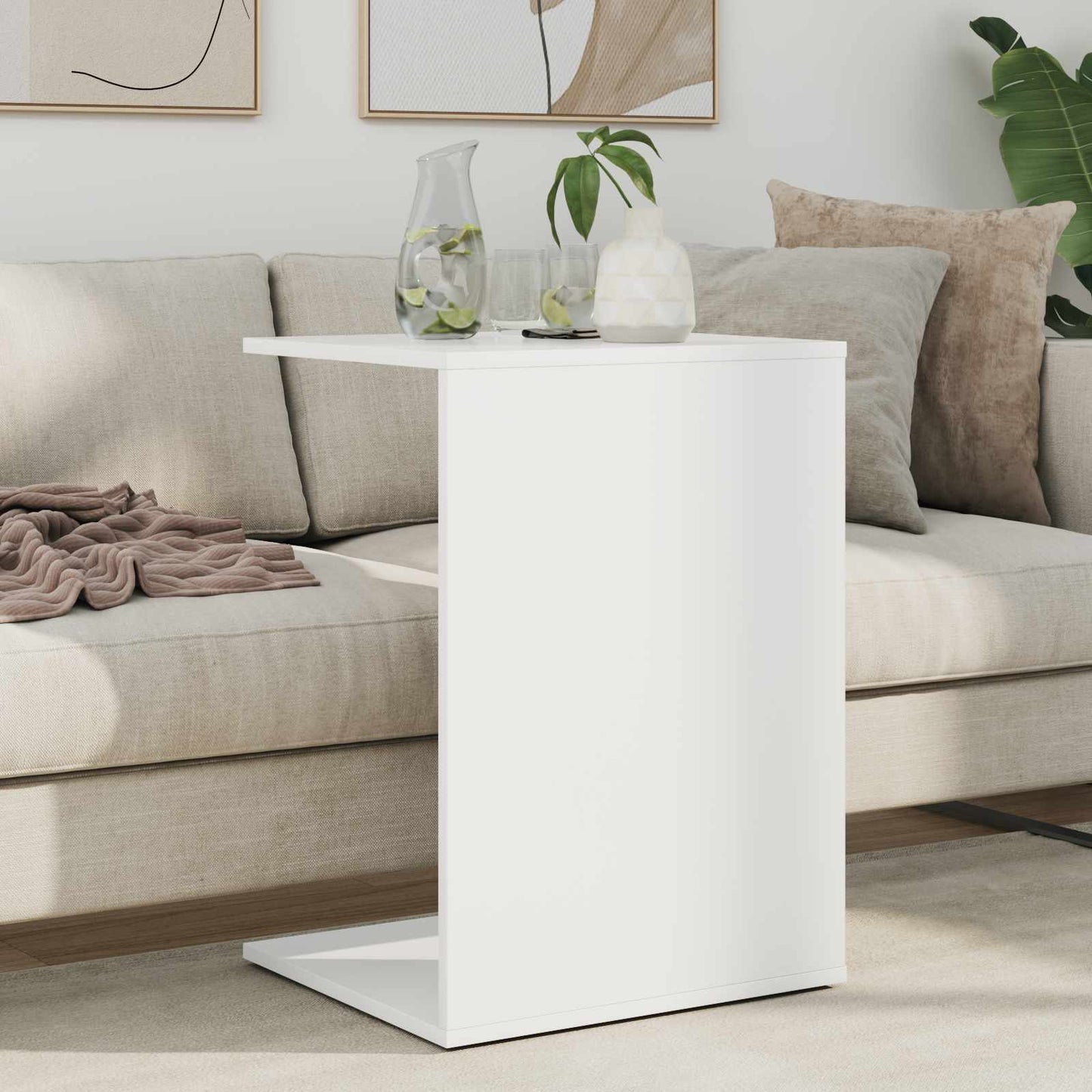 Tavolo laterale Bianco 45 x 40 x 62,5 cm Legno multistrato | homemem39