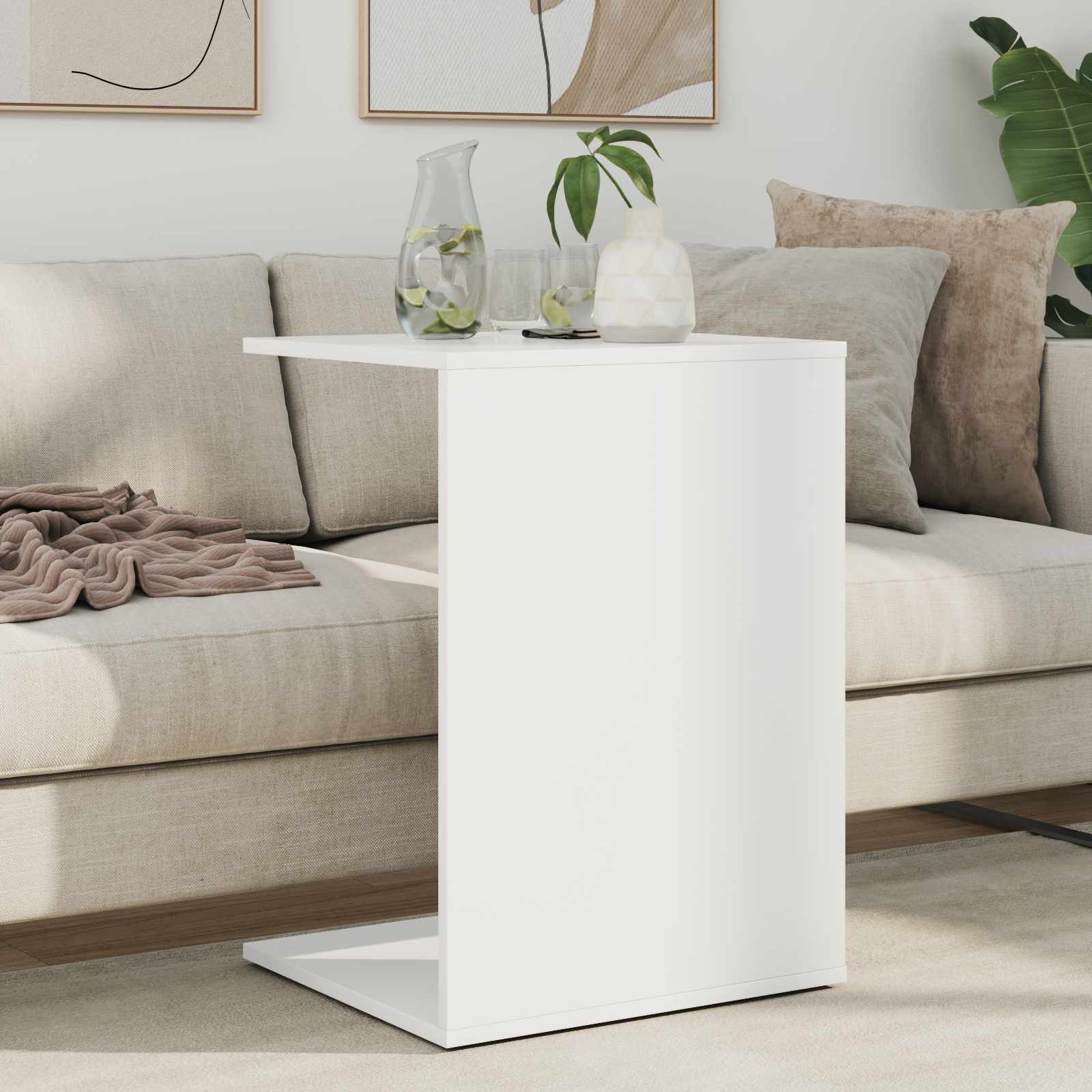 Tavolo laterale Bianco 45 x 40 x 62,5 cm Legno multistrato | homemem39