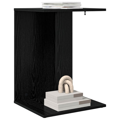 Tavolo laterale Rovere Nero 45 x 40 x 62,5 cm Legno multistrato | homemem39
