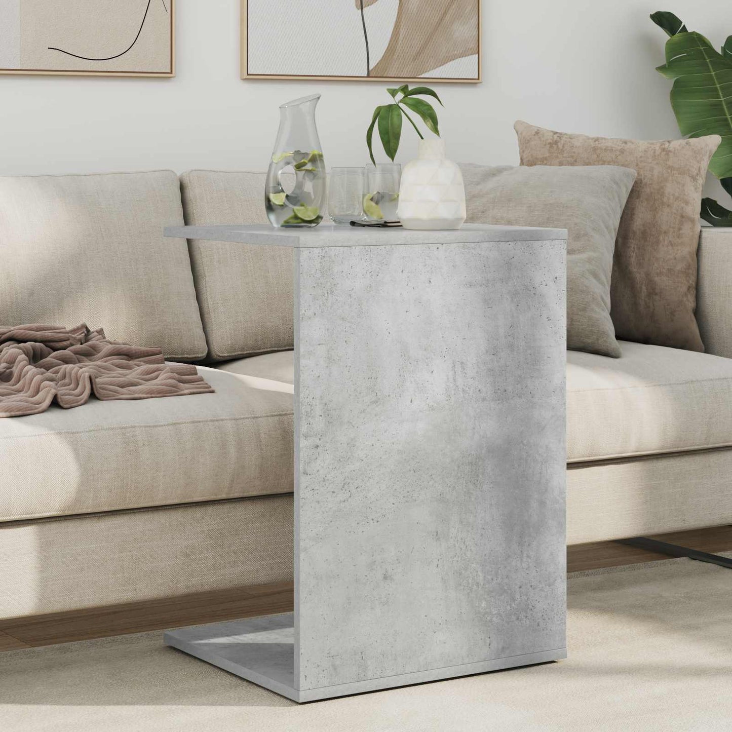 Tavolo laterale Grigio cemento 45 x 40 x 62,5 cm | homemem39