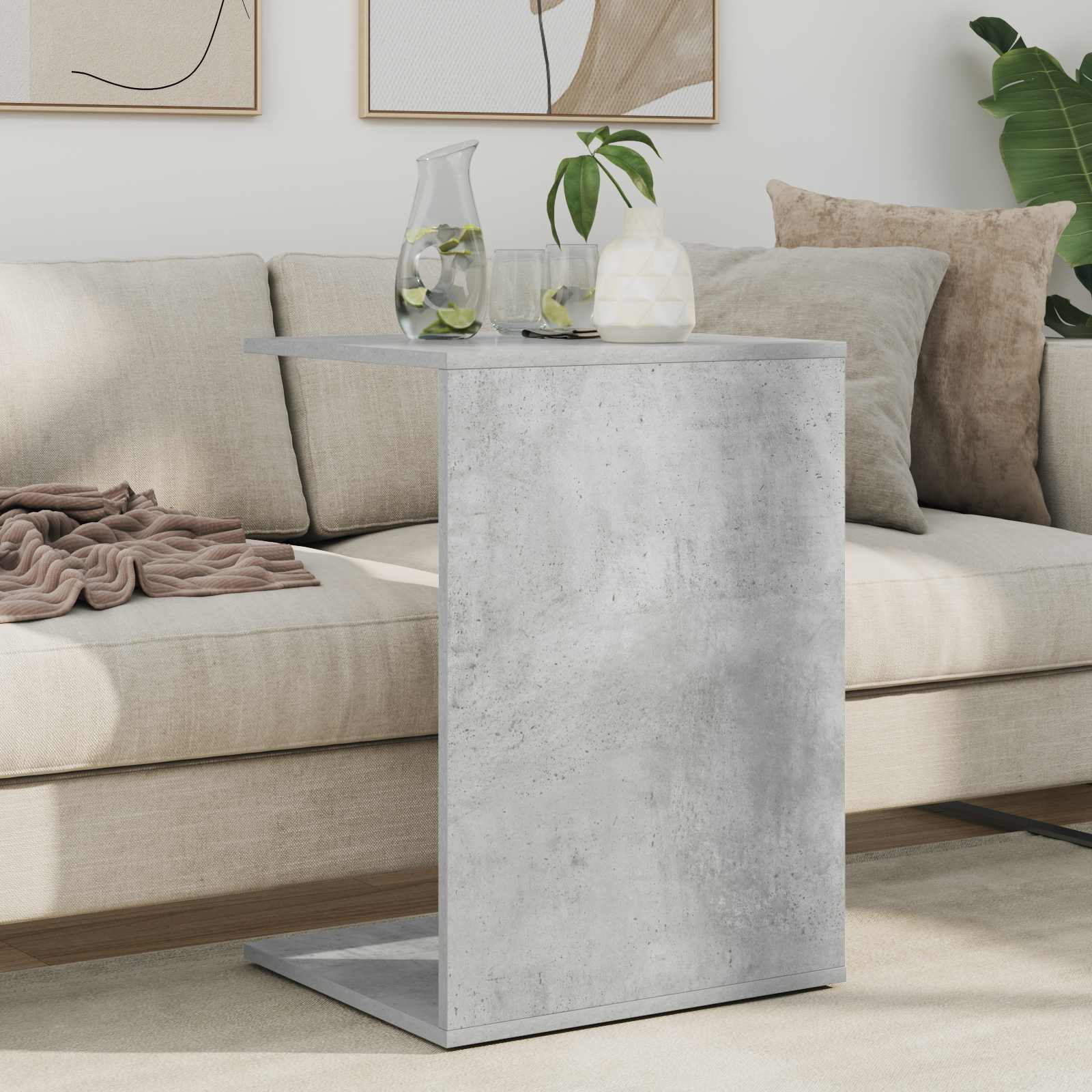 Tavolo laterale Grigio cemento 45 x 40 x 62,5 cm | homemem39