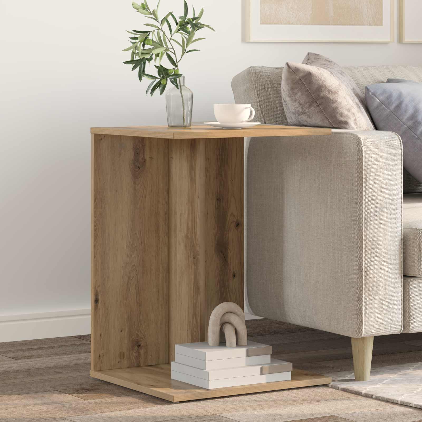 Tavolo laterale Rovere artigianale 45 x 40 x 62,5 cm | homemem39