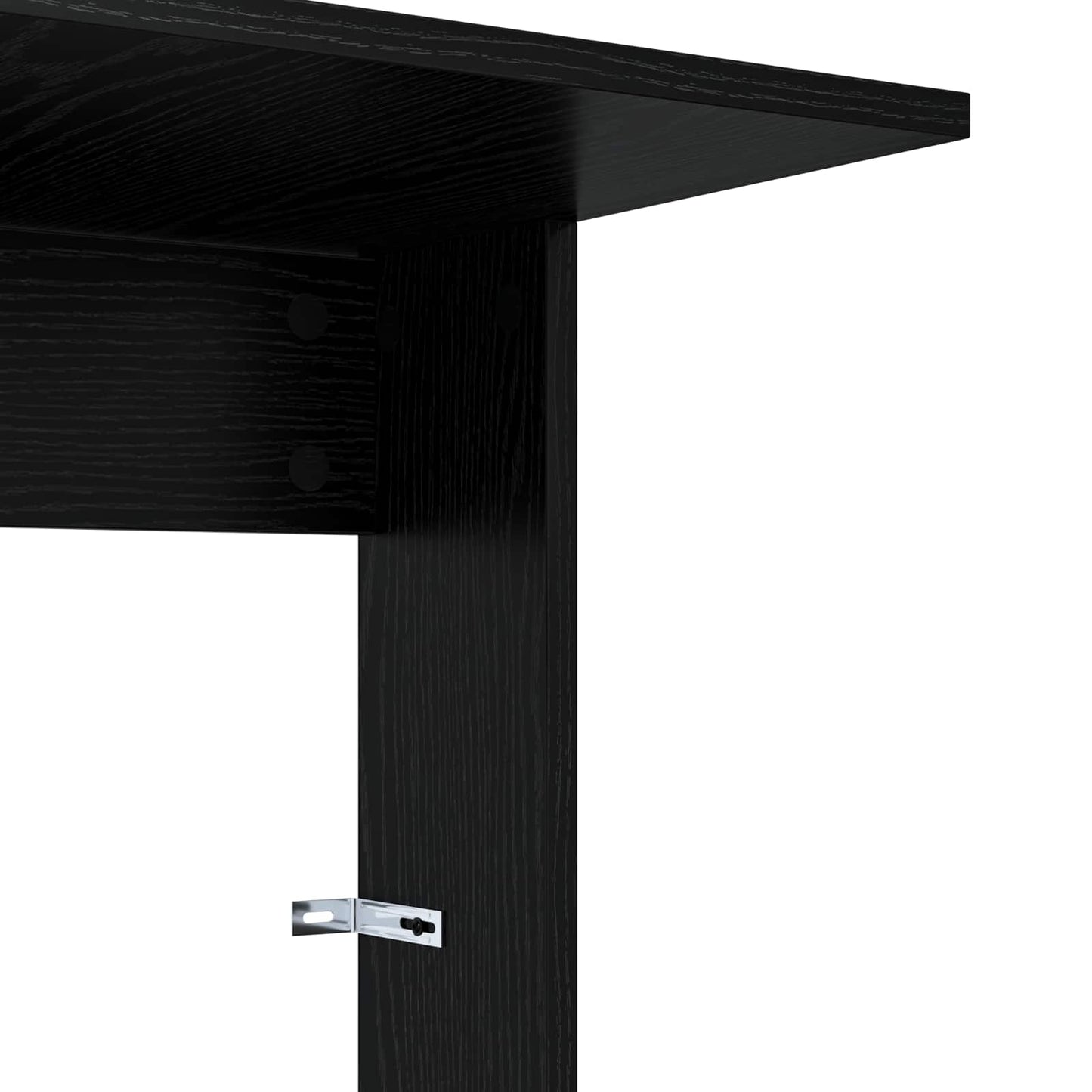 Tavolo laterale Rovere Nero 40 x 38 x 62,5 cm Legno multistrato | homemem39