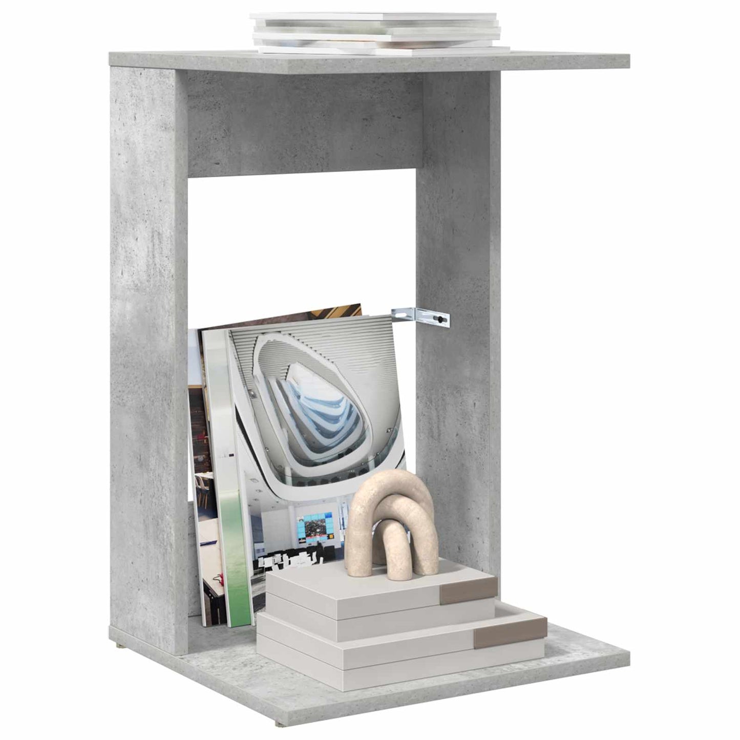 Tavolo laterale Grigio cemento 40 x 38 x 62,5 cm | homemem39