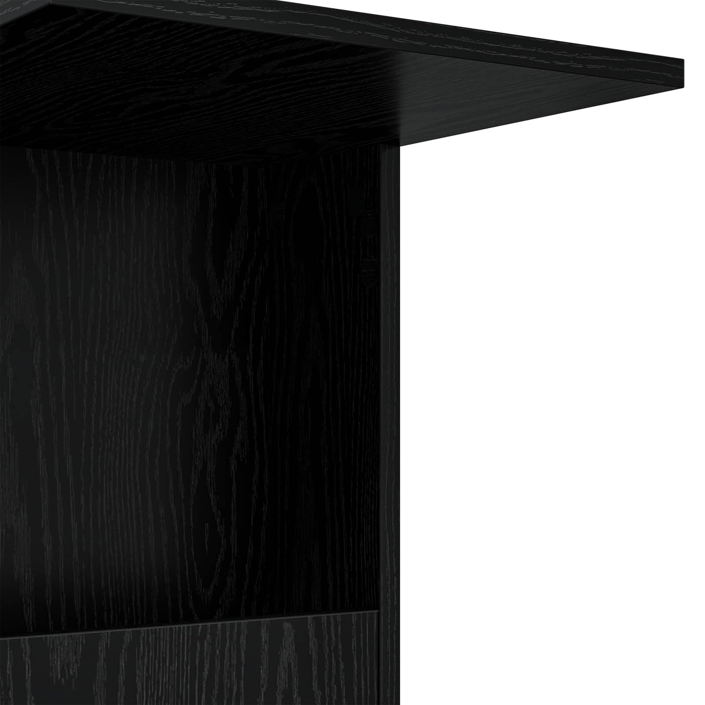Tavolo laterale Rovere Nero 40 x 35 x 60 cm Legno multistrato | homemem39