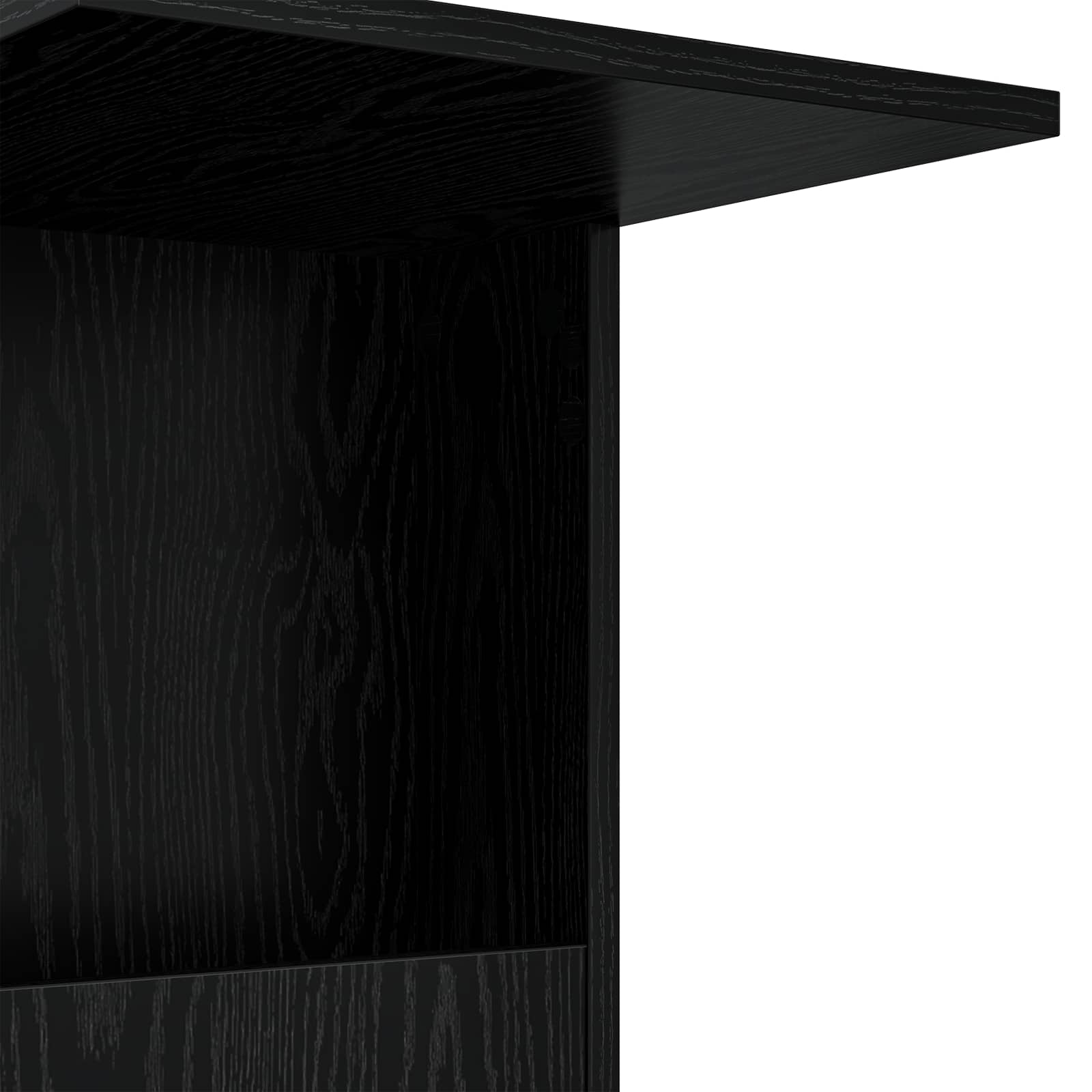 Tavolo laterale Rovere Nero 40 x 35 x 60 cm Legno multistrato | homemem39