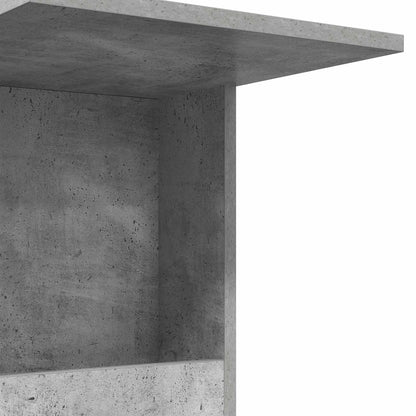 Tavolo laterale con ruota Grigio cemento 40 x 35 x 60 cm | homemem39