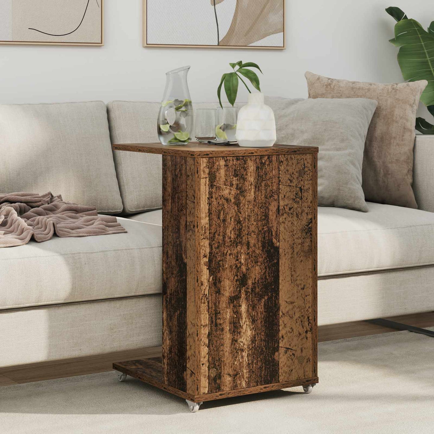 Tavolo laterale Legno vecchio 40 x 35 x 60 cm Legno multistrato | homemem39