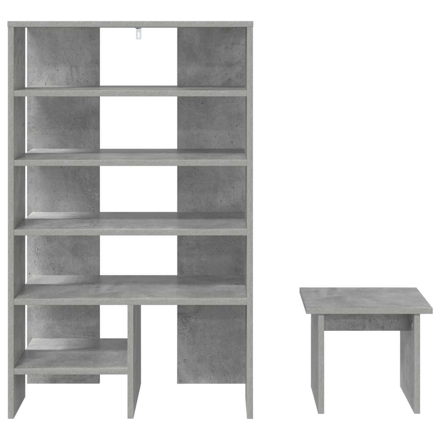 Mobile per scarpe 2 pcs Grigio cemento Legno multistrato