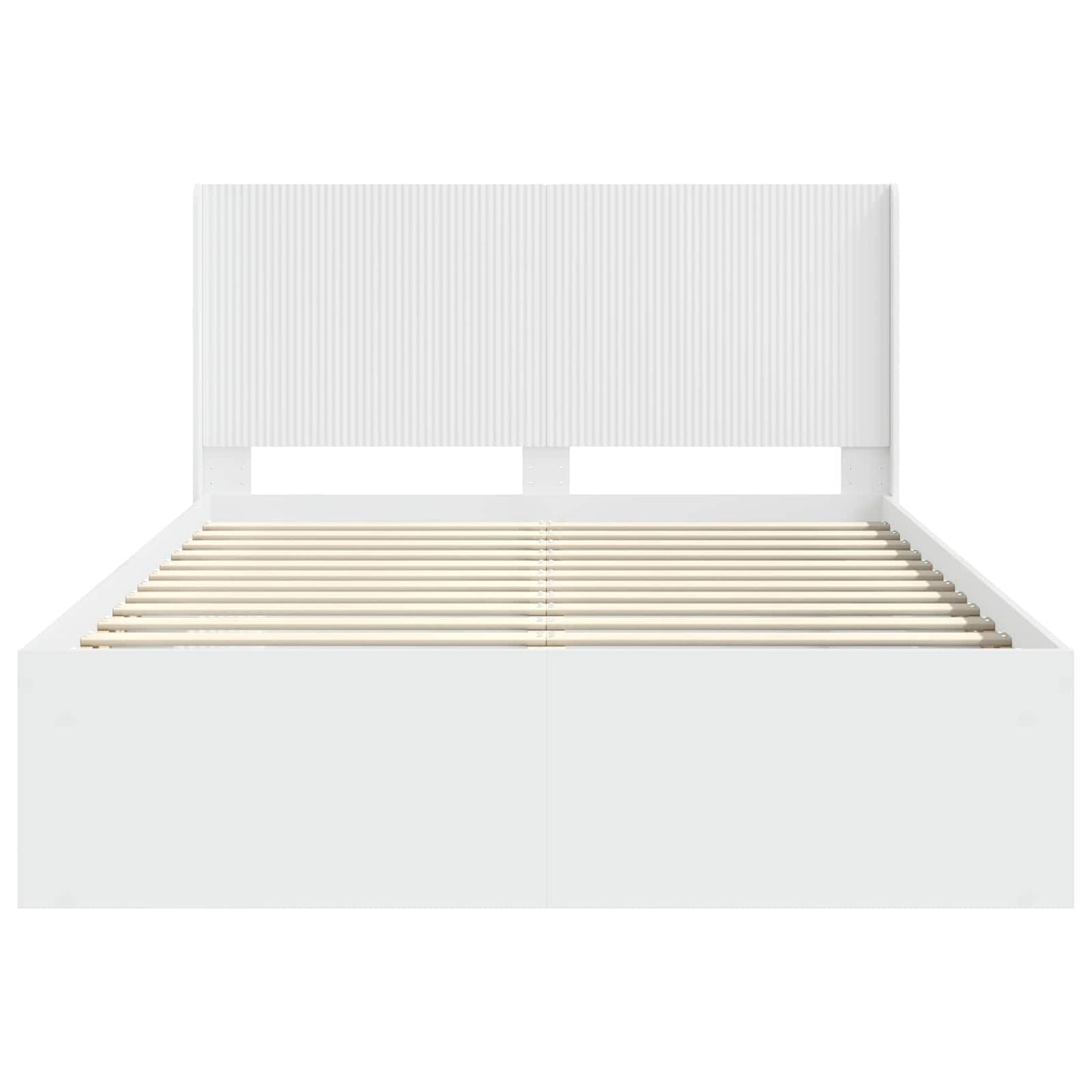 Struttura del letto con stoccaggio e testata 2 pz | homemem39