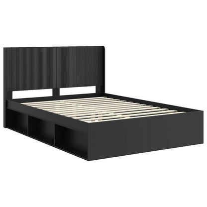 Struttura del letto con stoccaggio e testata 2 pz | homemem39