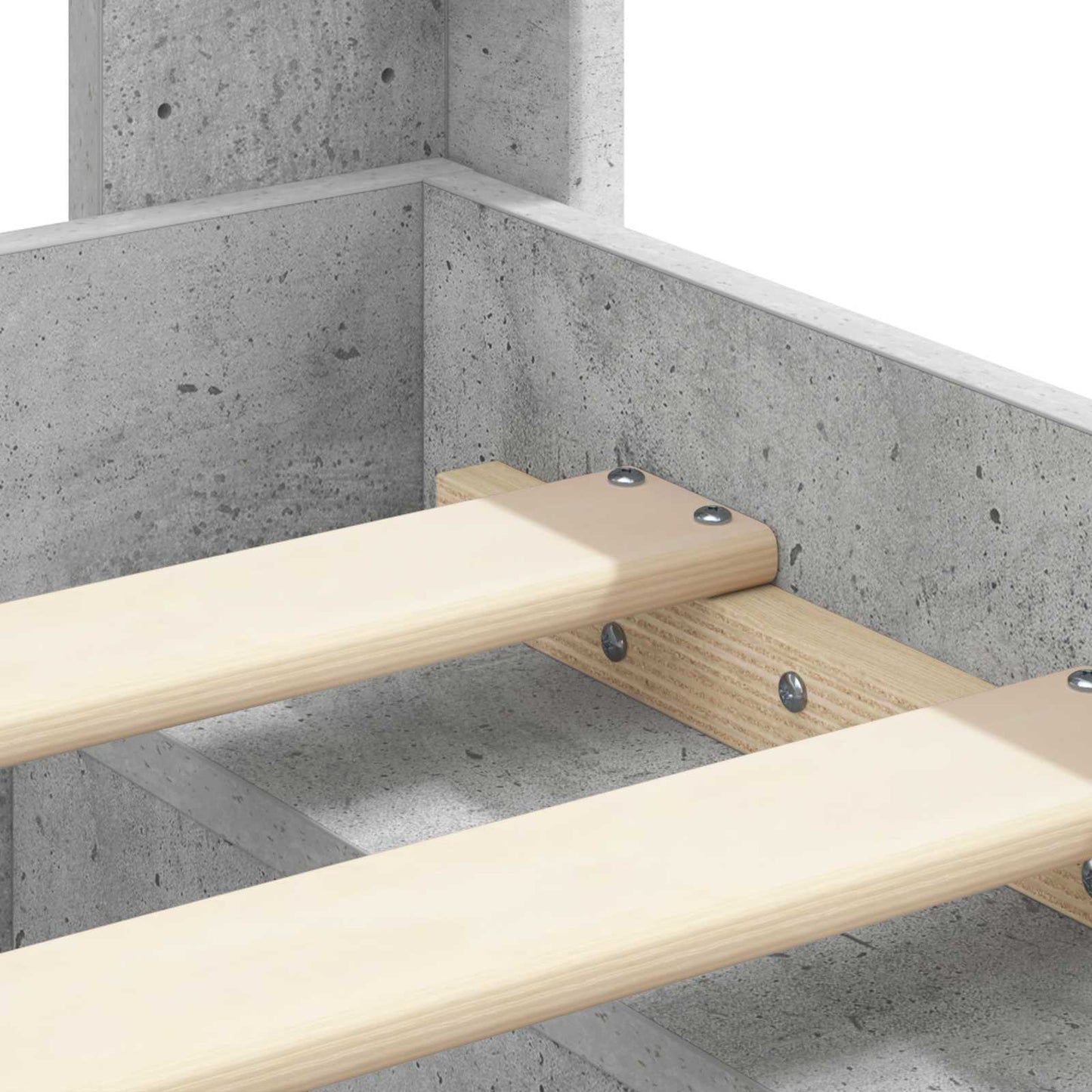 Struttura del letto con stoccaggio e testata 2 pz | homemem39