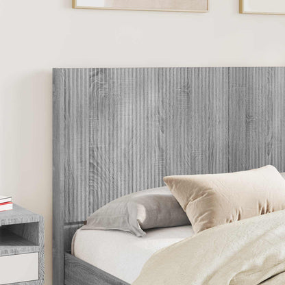Struttura del letto con stoccaggio e testata Grigio Sonoma | homemem39