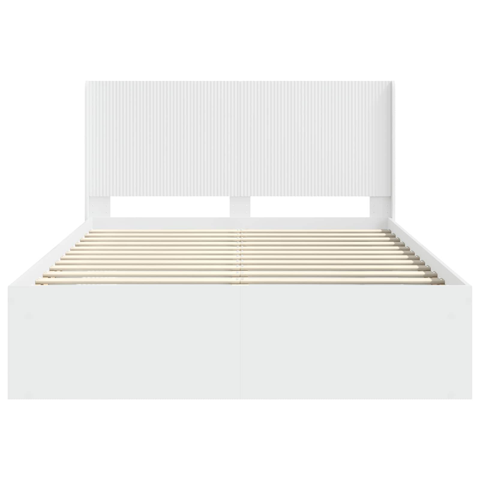 Struttura del letto con stoccaggio e testata 2 pz | homemem39