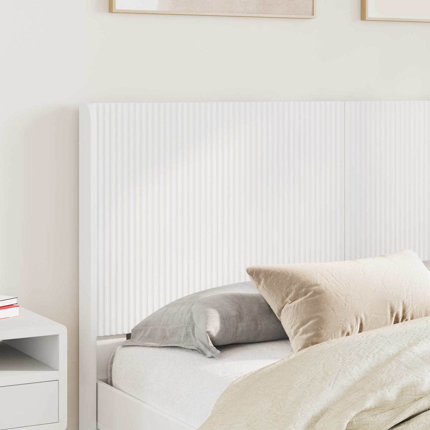 Struttura del letto con stoccaggio e testata 3 pcs | homemem39