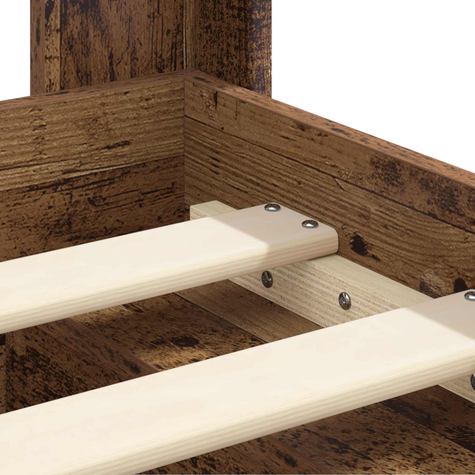 Struttura del letto con stoccaggio e testata 2 pz | homemem39