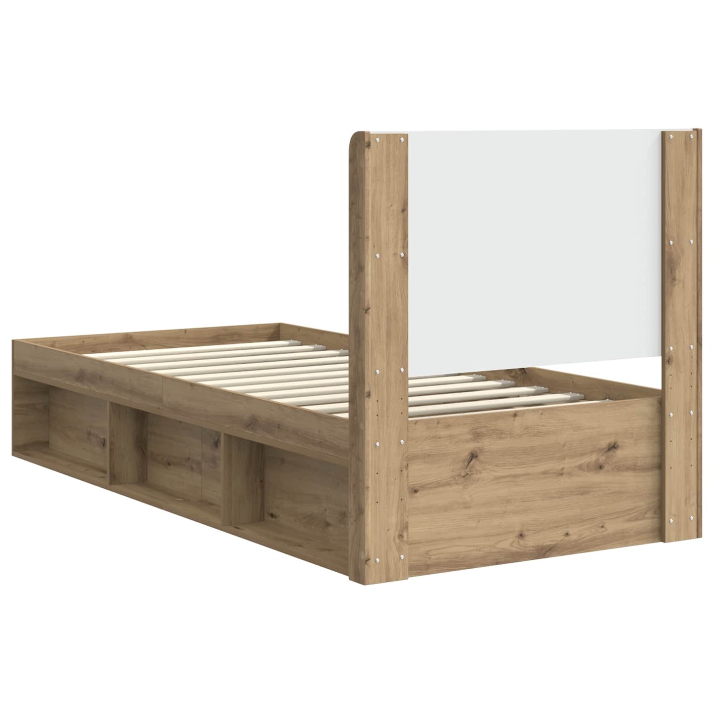 Struttura del letto con stoccaggio e testata Rovere Artigianale | homemem39