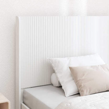 Struttura del letto con stoccaggio e testata Bianco 90 x 190 cm | homemem39