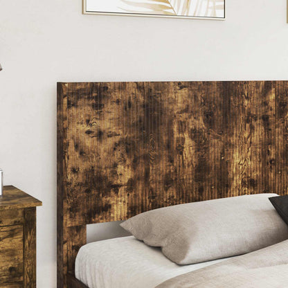 Struttura del letto con stoccaggio e testata Rovere Fumo | homemem39