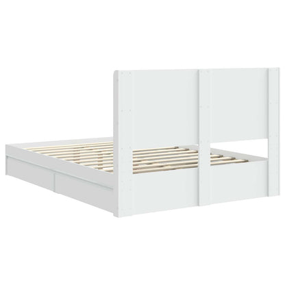 Struttura del letto con stoccaggio e testata 2 pz | homemem39