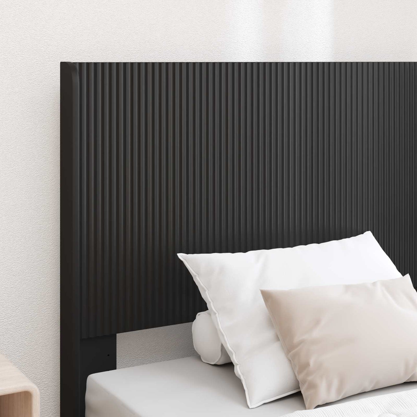 Struttura del letto con stoccaggio e testata Nero 90 x 190 cm | homemem39