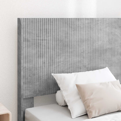 Struttura del letto con stoccaggio e testata Grigio Cemento | homemem39