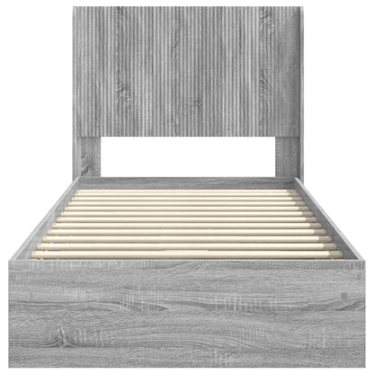 Struttura del letto con stoccaggio e testata 2 pz | homemem39