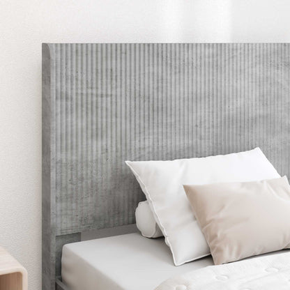 Struttura del letto con stoccaggio e testata Grigio Cemento | homemem39