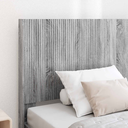 Struttura del letto con stoccaggio e testata Sonoma grigio